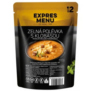 Zelná polévka s klobásou 2 PORCE