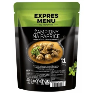 Žampiony na paprice 1 PORCE