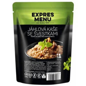 Jáhlová kaše se švestkami 1 PORCE