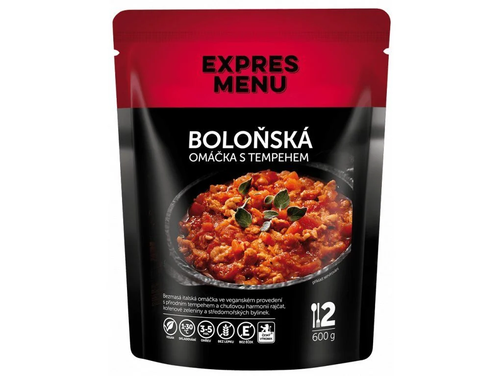 Boloňská omáčka s tempehem 2 PORCE