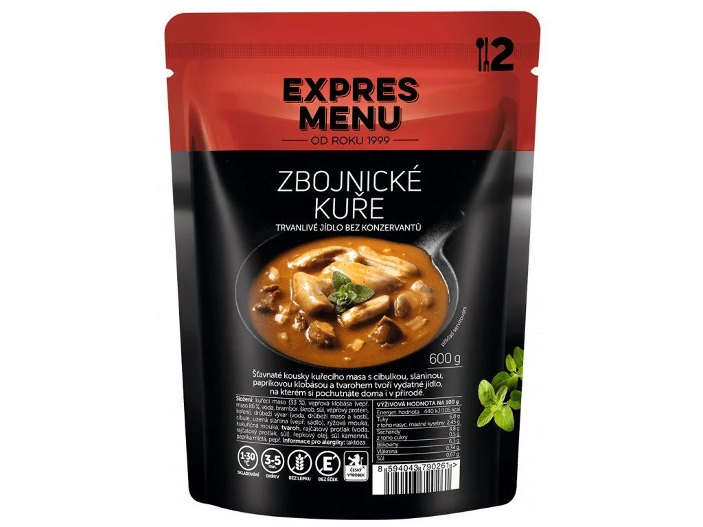 Zbojnické kuře 2 porce